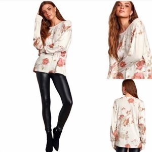 Free People We The Free Arielle Print Long Sleeve Small